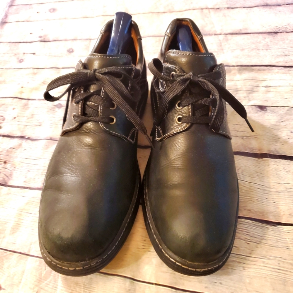 JOHNSTON MURPHY WATERPROOF MEN'S BLACK OXFORD TIE-UP SIZE 11.5